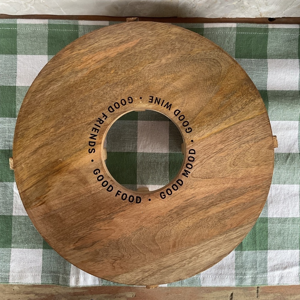 Wine and cheese board.